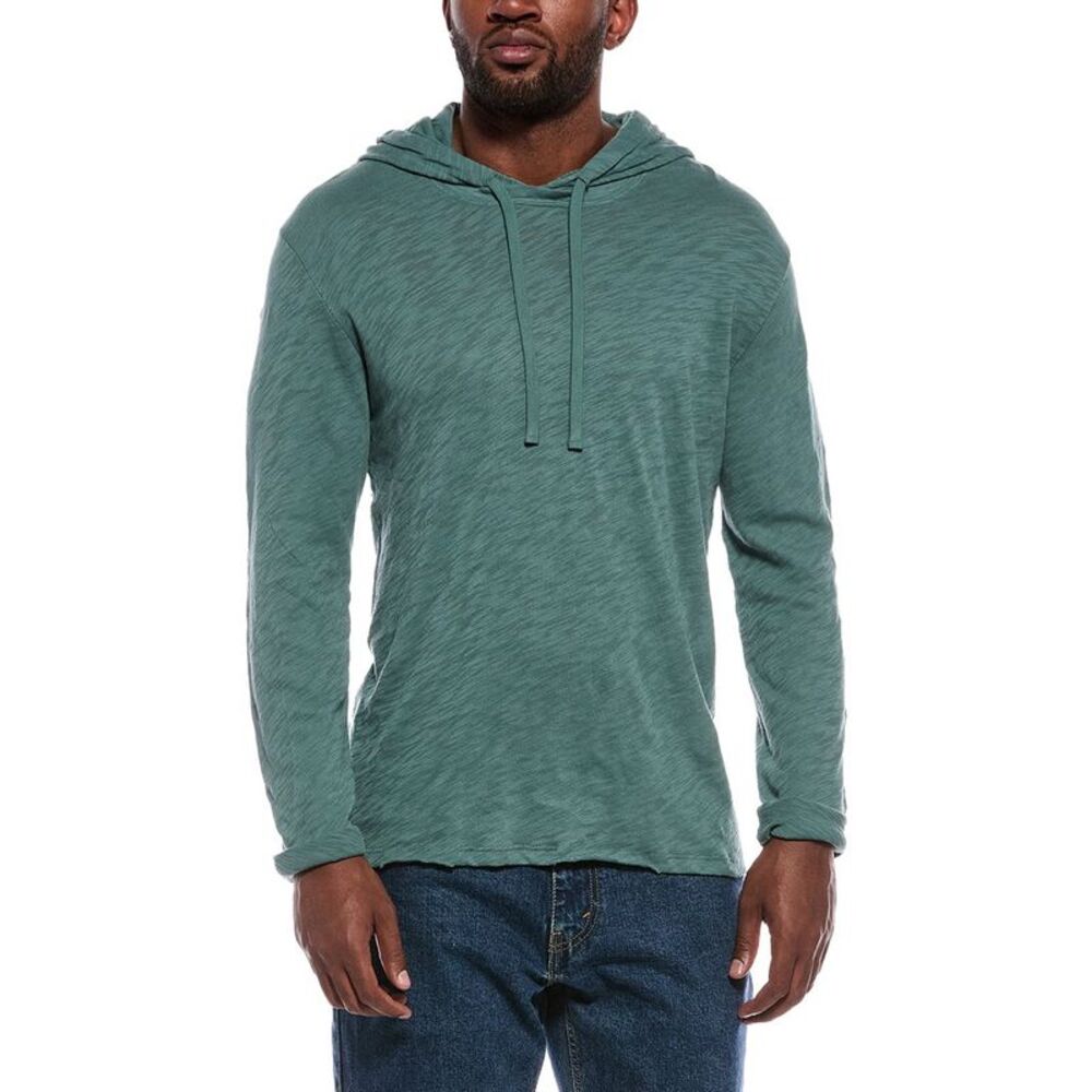 Atm Anthony Thomas Melillo Mens  Slub Jersey Hoodie, Green